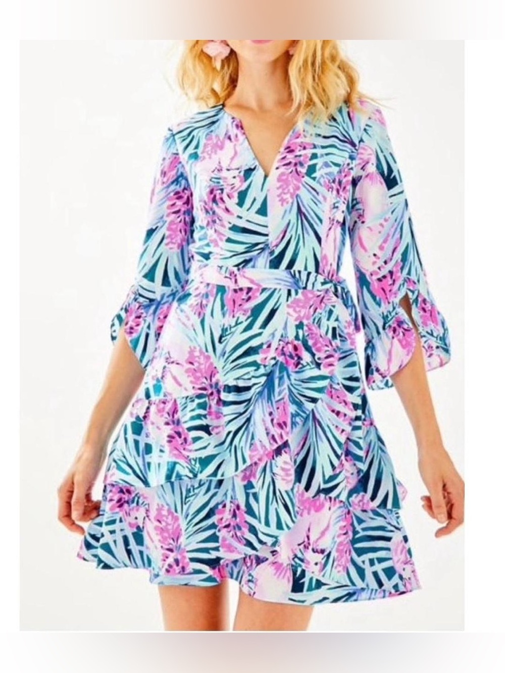 Lilly Pulitzer Laeda Wrap Dress XS
